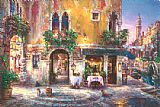 Cao Yong Canvas Paintings - Evening in Venice